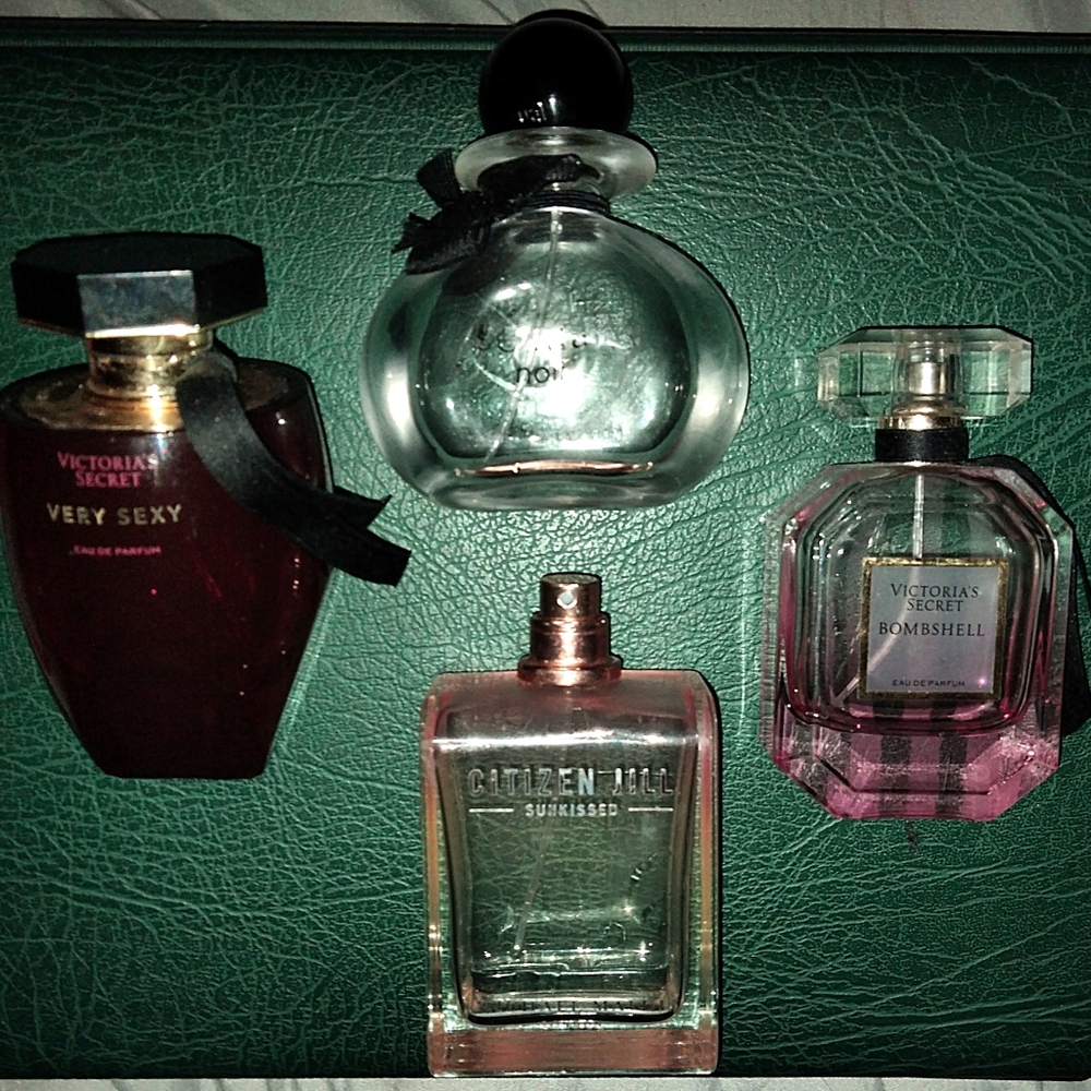VICTORIA'S SECRET BOMBSHELL, VERY SEXY, CITIZEN JILL SUNKISSED & SEXUAL NOIR